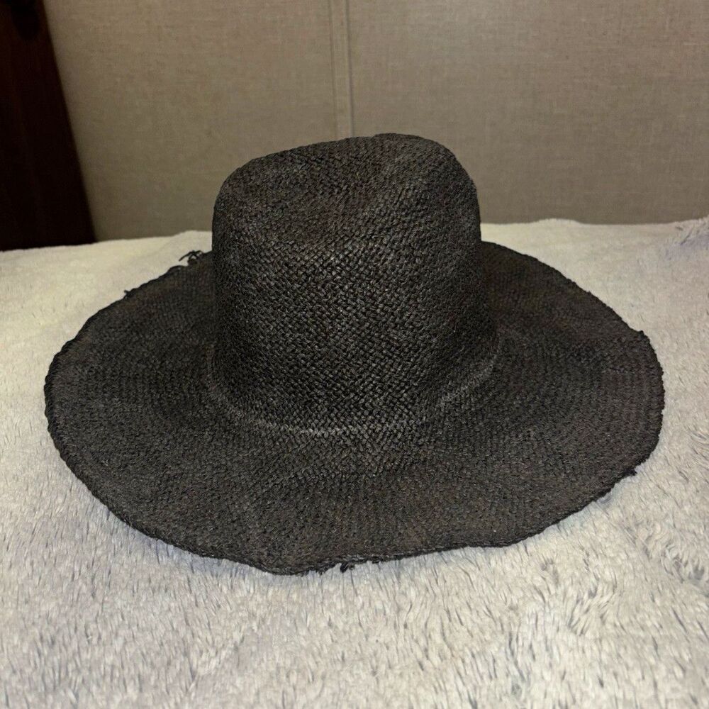 Reinhard Plank Black Wide Brim Hat Size S Designer Unisex
